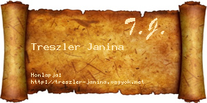 Treszler Janina névjegykártya